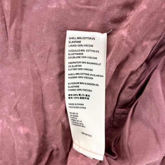 Free People Jacket Womens Small Pink James Jacquard Military Blazer - Picture 12 of 16